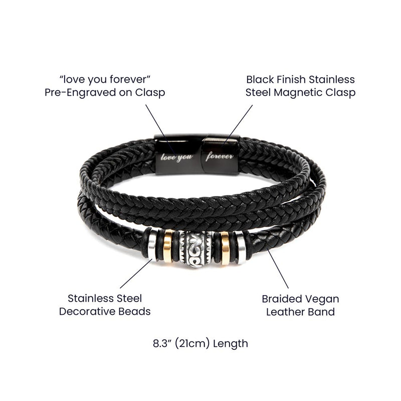 Being Special - Mens Leather Bracelet